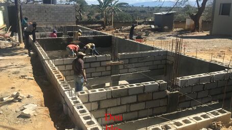 98,000-gallon cistern under construction for HTGO